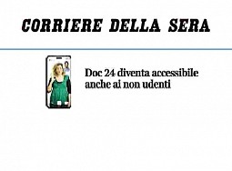 Doc 24 diventa accessibile anche ai non udenti