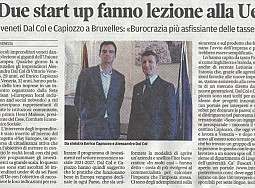Due start up fanno lezione all'Ue