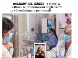 Belluno, le prenotazioni degli esami in videochiamata per i sordi