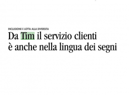 Da TIM il servizio clienti è anche nella lingua dei segni