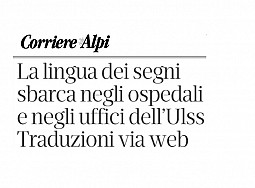 Lingua dei segni: in ospedale l'interprete via computer