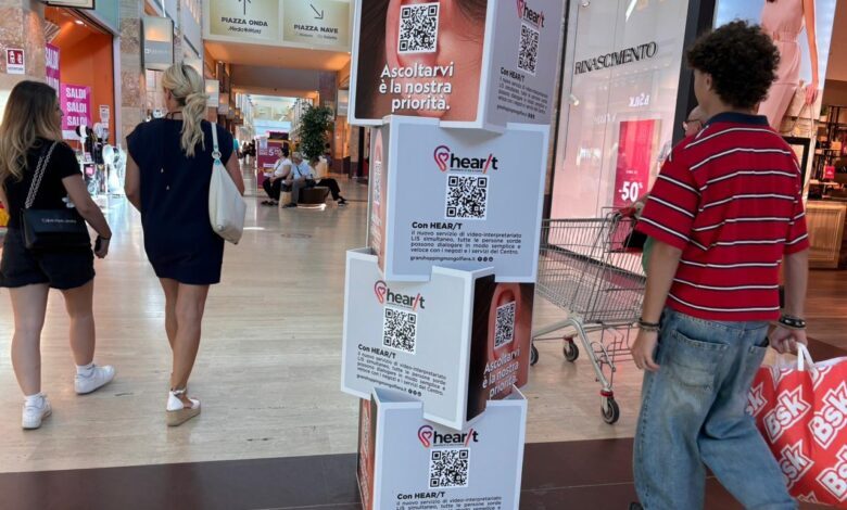 Molfetta, Gran shopping più inclusivo con video interpretariato 7/7 per i clienti sordi