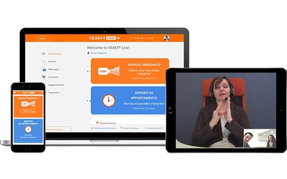 servizio di video-interpretariato VEASYT Live!