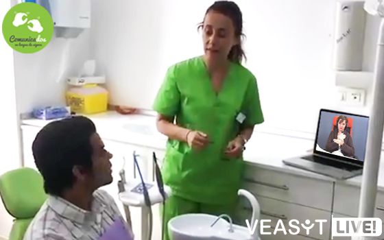 vídeo-interpretación profesional distancia lengua signos hospitales españoles